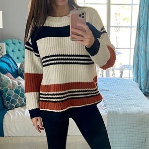 Color block sweater